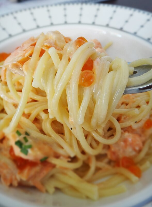 Creamy Pasta with Smoked Ocean Trout Creamy Pasta with Smoked Ocean Trout
