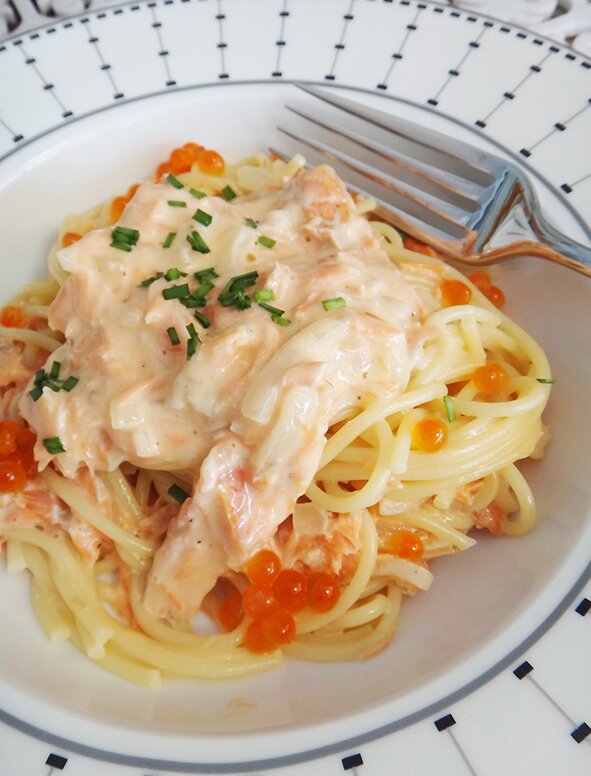 Creamy Pasta with Smoked Ocean Trout Creamy Pasta with Smoked Ocean Trout