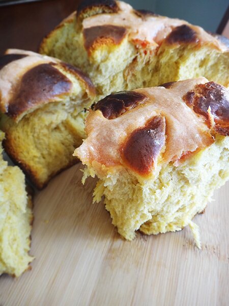 Spiced Pumpkin Hot Cross Buns