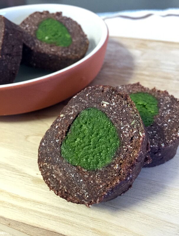 Matcha Marzipan Cookies