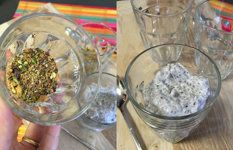 Chocolate Cherry Chia Cups