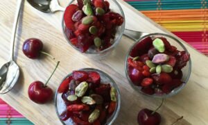 Chocolate Cherry Chia Cups