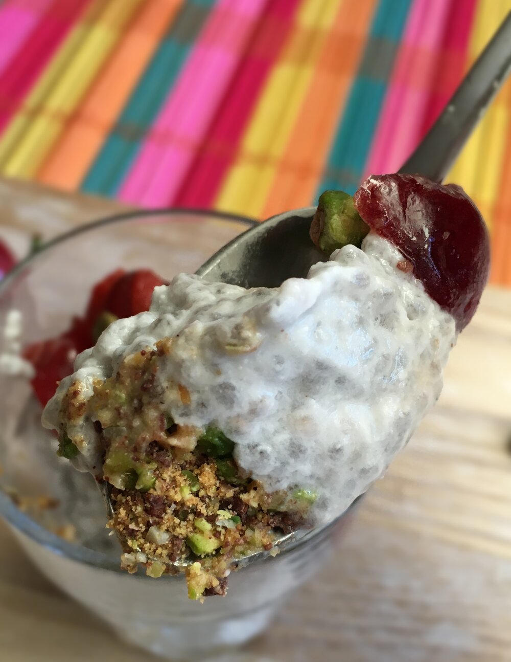 Chocolate Cherry Chia Cups